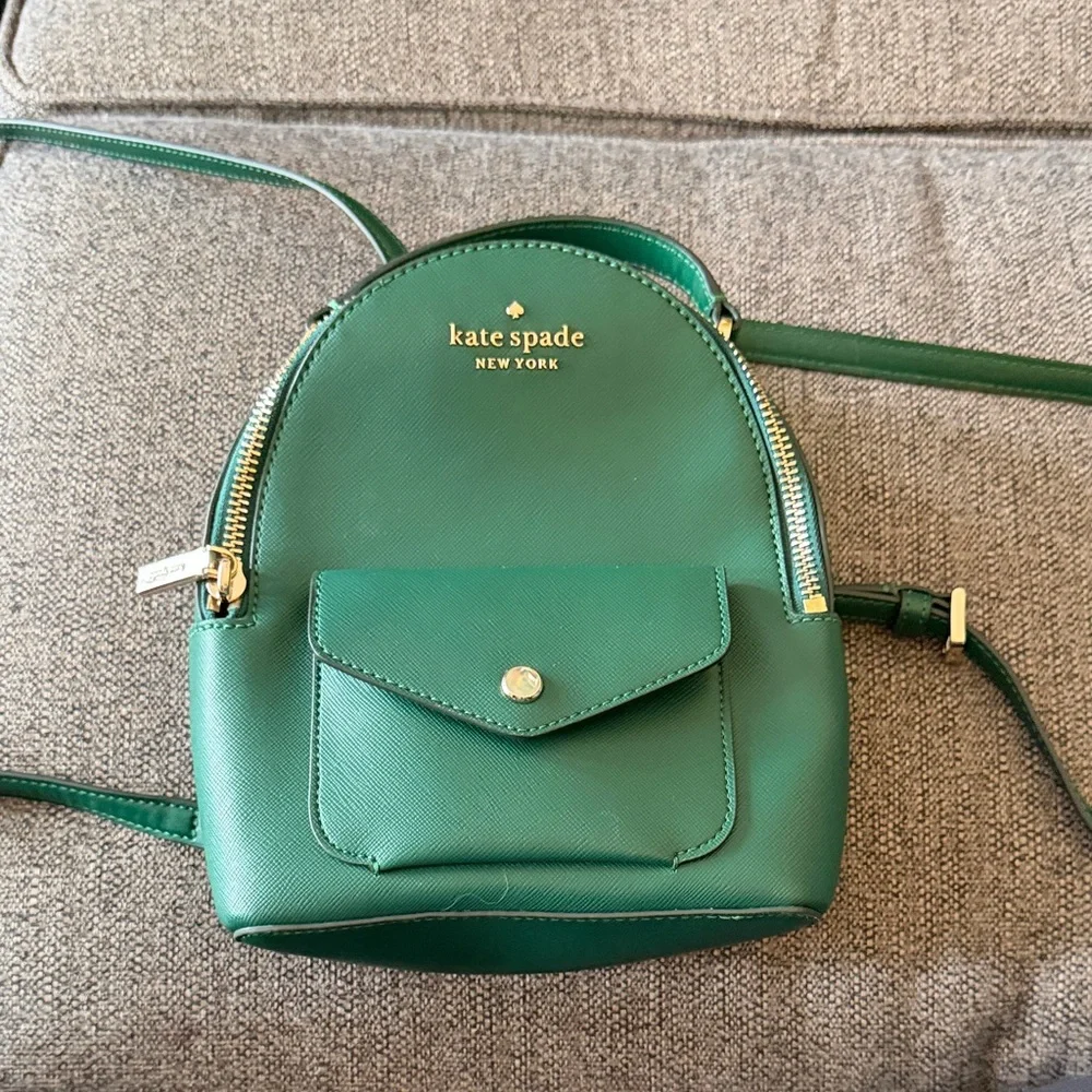kate spade New York Green Mini Backpack Crossbody